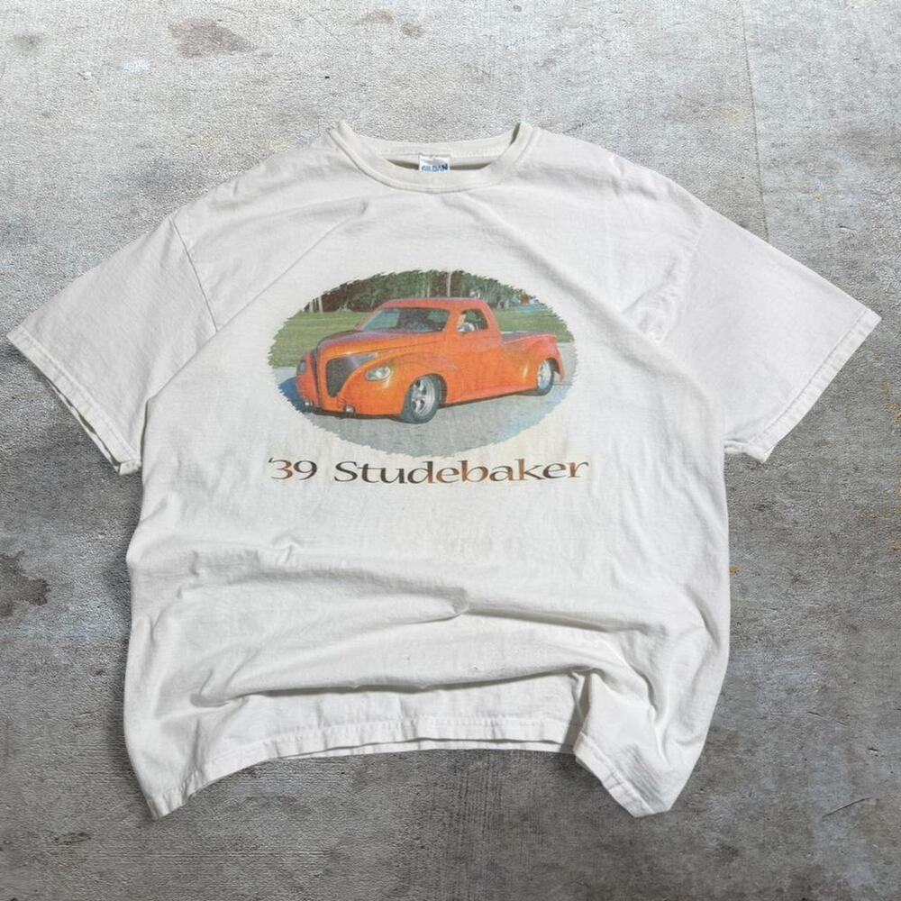 Vintage white graphic tee size XL lowrider